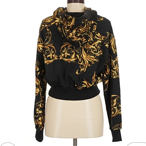 Versace Jeans Couture Baroque Cropped Hoodie – NWT - Picture 3 of 9